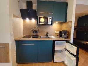 Η κουζίνα ή μικρή κουζίνα στο Appartement Le Cocon du Monde +7 φωτογραφίες