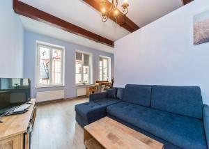 Χώρος καθιστικού στο Bielsko Apartments