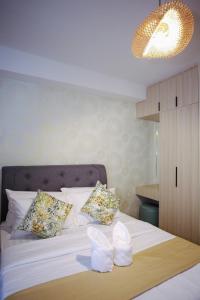 Ένα ή περισσότερα κρεβάτια σε δωμάτιο στο The Studio Haven