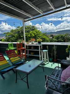 Balkón nebo terasa v ubytování Terraza Sancris