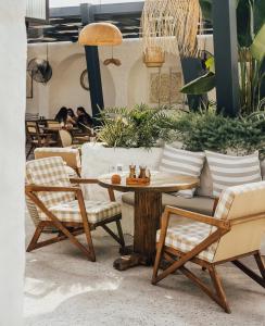 a table and two chairs and a table and chairs at Villa in and Home in Mardakan +31 photos