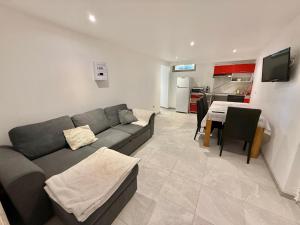 Μια τηλεόραση ή/και κέντρο ψυχαγωγίας στο Logement en souplexe indépendant dans une propriété