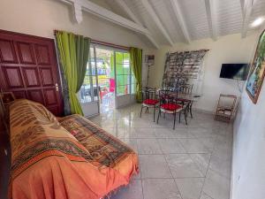 Μια τηλεόραση ή/και κέντρο ψυχαγωγίας στο Gîte Soleil Canne