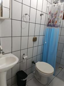 Koupelna v ubytování Meia agua