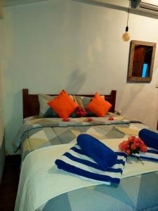 Ένα ή περισσότερα κρεβάτια σε δωμάτιο στο Ardi Beltza Villa