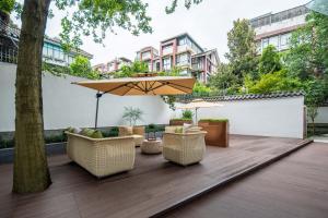 Zahrada ubytování Rosewood Chengdu