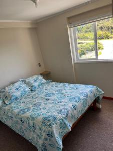 Postel nebo postele na pokoji v ubytování departamento en condominio Puerto montt