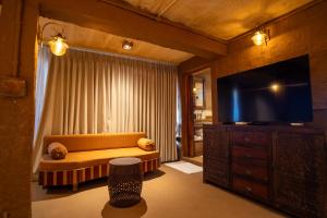 TV a/nebo společenská místnost v ubytování Anavya Farm villa