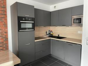 Η κουζίνα ή μικρή κουζίνα στο Gourette: Studio 4 pers, terrasse, animaux admis - FR-1-860-54