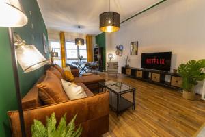TV a/nebo společenská místnost v ubytování Cozy DOR Stilvolles Apt Parkplatz Netflix