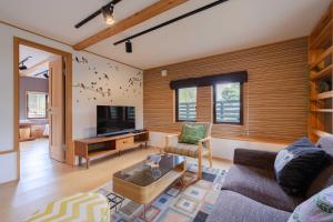 Μια τηλεόραση ή/και κέντρο ψυχαγωγίας στο Villa Katarima 西軽井沢