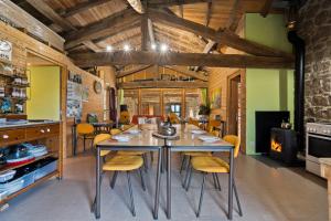 Posezení v ubytování Gîte de la Ferme des Bourettes