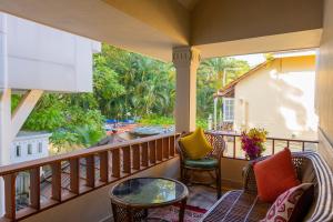 Balkón nebo terasa v ubytování Scarlet's Inn