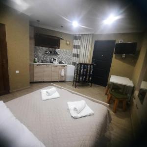 Η κουζίνα ή μικρή κουζίνα στο Apartment near the museum