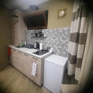 Η κουζίνα ή μικρή κουζίνα στο Apartment near the museum