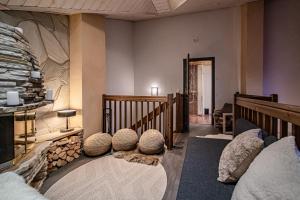 Postel nebo postele na pokoji v ubytování Levillas Karhunvartija 9