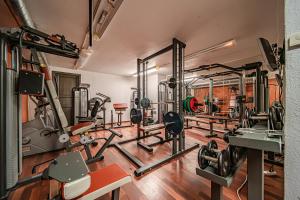 Fitness centrum a/nebo fitness zařízení v ubytování Levillas Karhunvartija 9