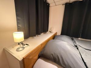 Postel nebo postele na pokoji v ubytování Ferien- und Handwerkerwohnung