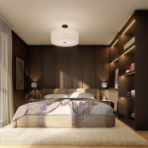 a bedroom with a large bed in a room at Fredvang Lodge, Lofoten in Hovdan