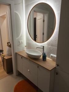 Koupelna v ubytování Apartament MAXIM