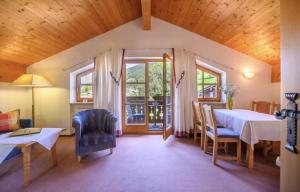 Ένα ή περισσότερα κρεβάτια σε δωμάτιο στο Fackler Apartments am Tegernsee