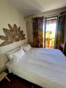 Postel nebo postele na pokoji v ubytování Appartement 6 pers Terrasse Privée Faré de la Vahiné Mandara Beach , Antibes-Juan-les-Pins + 19 fotografií