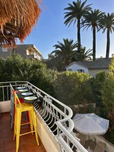 Balkón nebo terasa v ubytování Appartement 6 pers Terrasse Privée Faré de la Vahiné Mandara Beach , Antibes-Juan-les-Pins