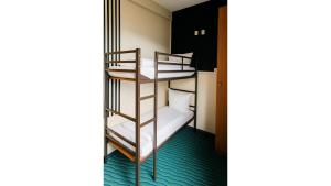 a room with bunk beds in a hostel at Bettenburg Hotel Hamburg in Hamburg