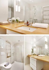 a white bathroom with a shower and a toilet at Seafront Luxury In Oslo in Oslo