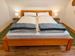 Voodi või voodid majutusasutuse Gemütliches Haus mit Platz zum Entspannen toas