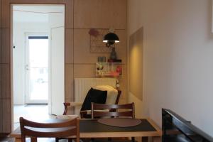 Χώρος καθιστικού στο Anneks med eget toilet og bad - gratis parkering