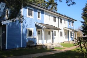 Bygningen som feriehuset ligger i