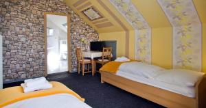 Postel nebo postele na pokoji v ubytování Hotel Neun 3/4 + 10 fotografií