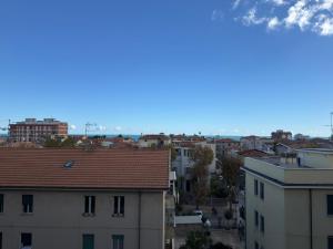 a view of a city from a building at Terrazza vista mare-Parcheggio gratuito -3Min A14 -Mastrangelo Beach in Grottammare