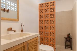 Koupelna v ubytování Terracotta House