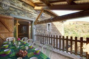 Balkón nebo terasa v ubytování Le poulailler