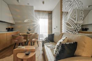Χώρος καθιστικού στο Apartamenty 3 Owce