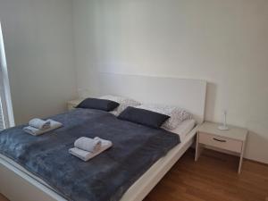 Ένα ή περισσότερα κρεβάτια σε δωμάτιο στο Apartment bei Hauptbahnhof