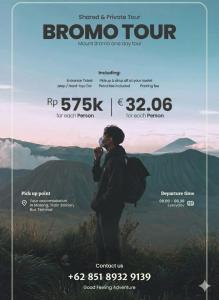 a poster of a person taking a picture of a mountain at Kalakoala by Zzz in Malang +29 photos