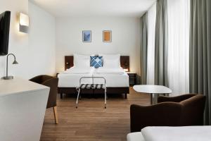 O zonă de relaxare la Four Points Flex by Sheraton Vienna Hauptbahnhof