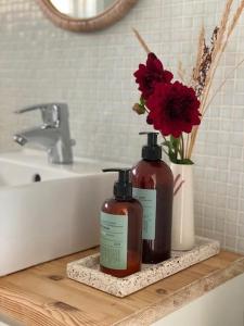 Ένα μπάνιο στο Holiday Home By Avnø Fjord In Front Of The Sea