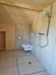 Koupelna v ubytování Bartles Hus