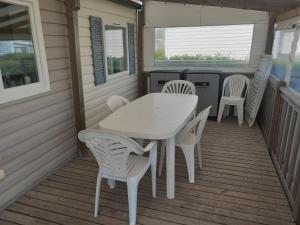 Balkón nebo terasa v ubytování Club Aunis Vendée Mobilhome 6 pers