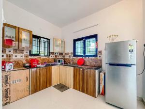 Kuchyň nebo kuchyňský kout v ubytování Ck hotel in