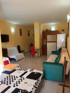 Χώρος καθιστικού στο Квартира-студия с видом на море