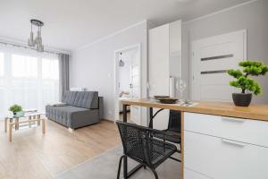 Χώρος καθιστικού στο Poezji Gliwice Modern&Bright Apartment with Balcony by Noclegi Renters