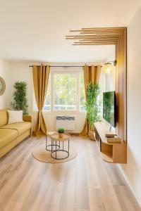 Χώρος καθιστικού στο Studio lumineux et élégant au cœur de Lille