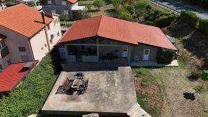 an overhead view of a house with an orange roof at Apartment Chantal in Mostar +31 photos