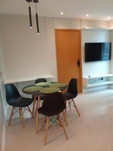 Et tv og/eller underholdning på Edifício Coliseum Residence + 19 billeder