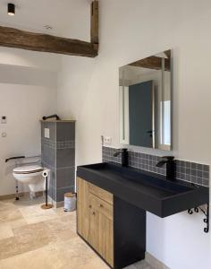 Koupelna v ubytování Gîte de Blavette